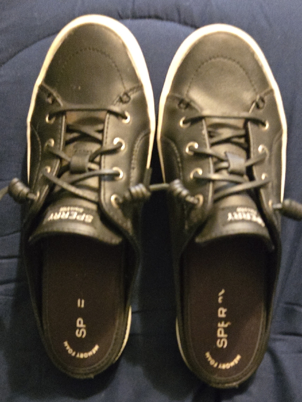 Sperry Black  Mules Size 8